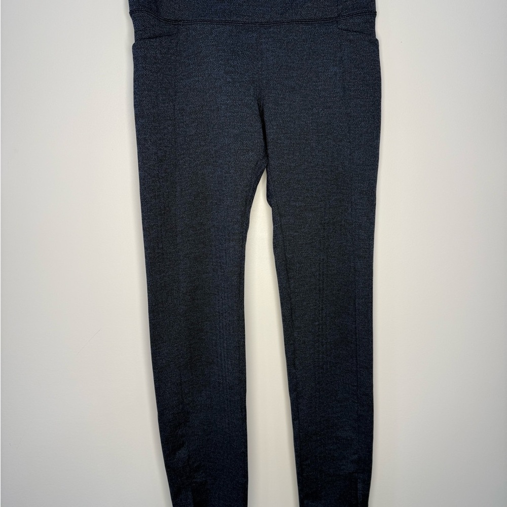 Athleta Womens Black - Grey LeggingMercer Herringbone Tight Pant Size XS